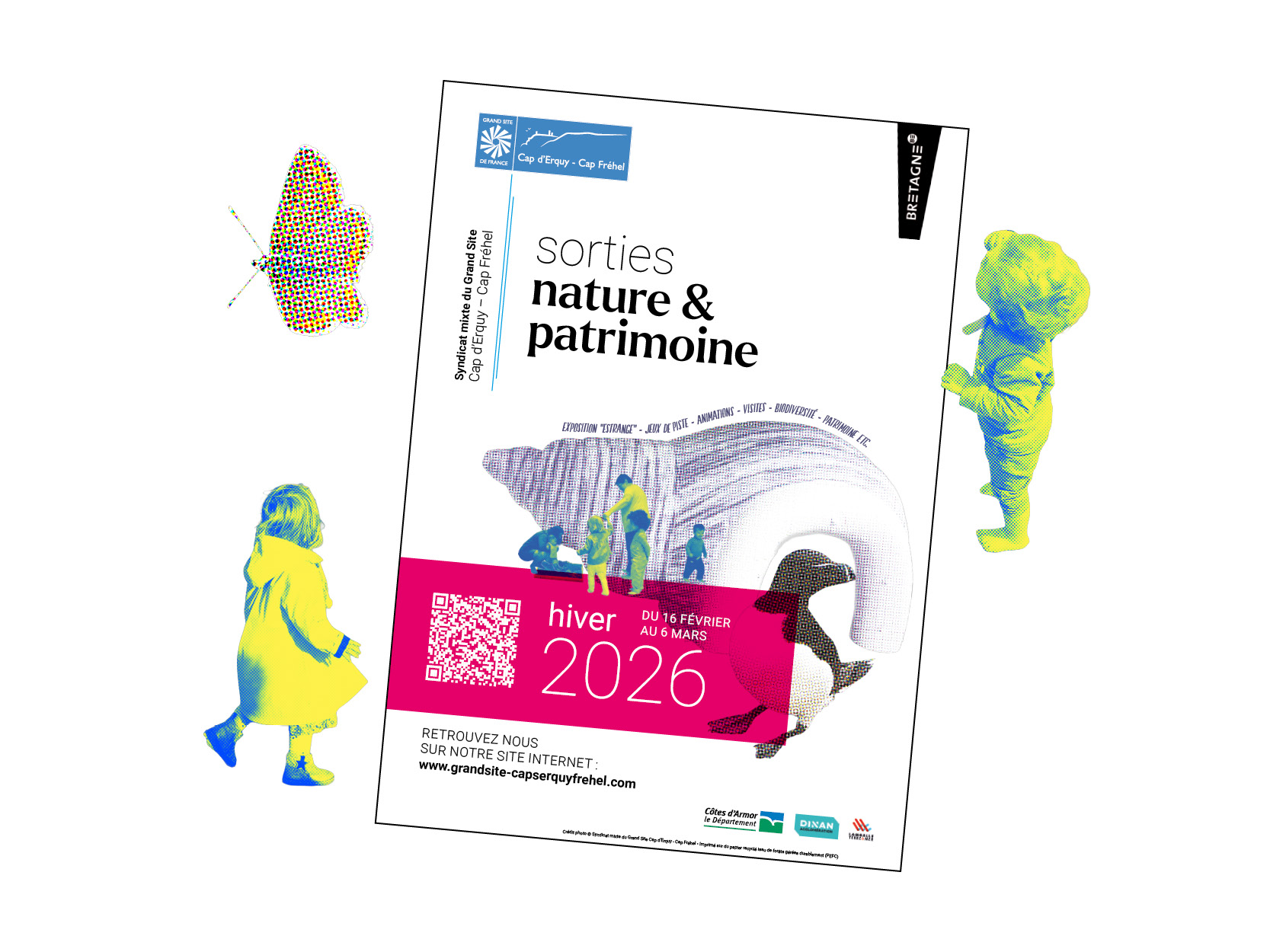 Explorez le Grand Site Cap d’Erquy - Cap Fréhel pendant les vacances d’hiver du 16 février au 6 mars 2026.