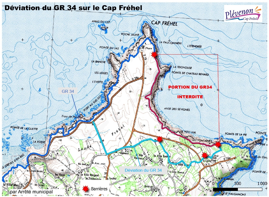 Cap Fréhel : le feu est éteint, les routes et le GR 34 sont rouverts mais le préfet appelle à préserver « cette zone naturelle sensible »